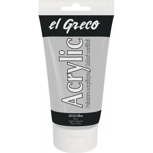 Kreul Akrylová barva EL GRECO 150 ml STŘÍBRNÁ
