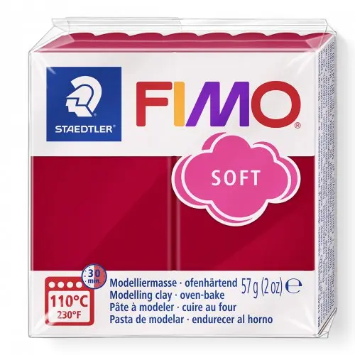 Staedtler FIMO soft 57g TMAVĚ ČERVENÁ