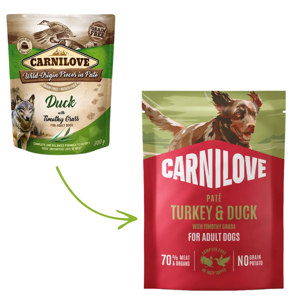 Carnilove Dog Pouch Paté Turkey&Duck+Timothy 300g