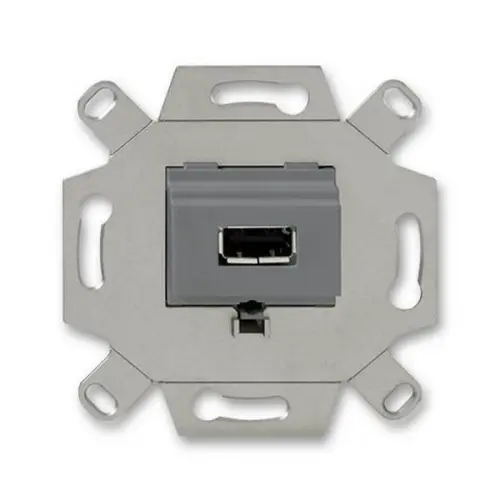 ABB zásuvka USB šedá 0230-0-0420 (0261/13-500) 2CKA000230A0420 komunikační