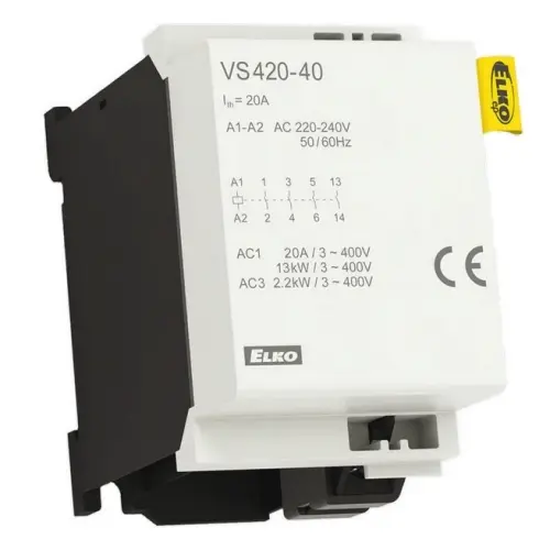 Instalační stykač Elko EP VS420-40 4x20A 24VAC 209970700035