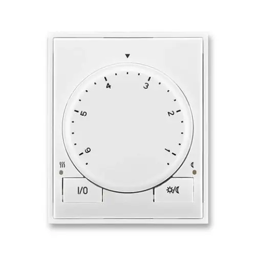 ABB Time, Time Arbo termostat otočný 3292E-A10101 03 bílá/bílá