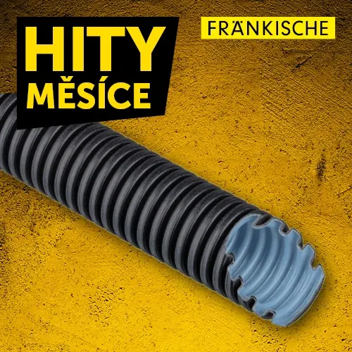 Husí krk trubka Fränkische FFKu-EM-F-UV 25mm černá (50m) 25430025