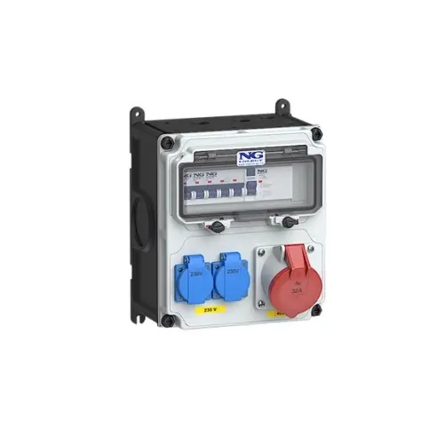 Zásuvková skříň nástěnná VARIABOX SC 53 024 VB.01 jištěná s chráničem
