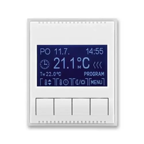 ABB Element,Time termostat pokojový bílá/ledová bílá 3292E-A10301 01 programovatelný