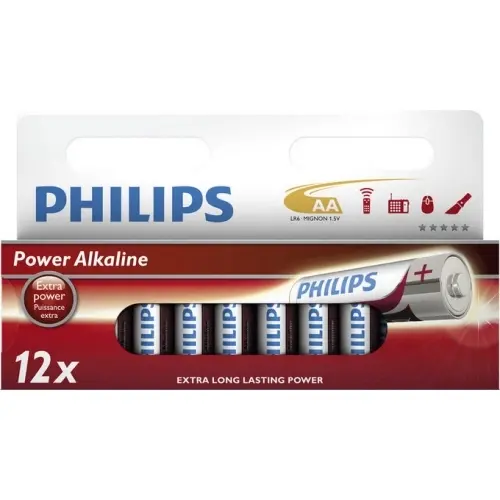 Baterie alkalická 1,5V AA Philips LR6 POWERLIFE
