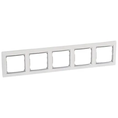 Legrand Valena pětirámeček stříbrný proužek 770495