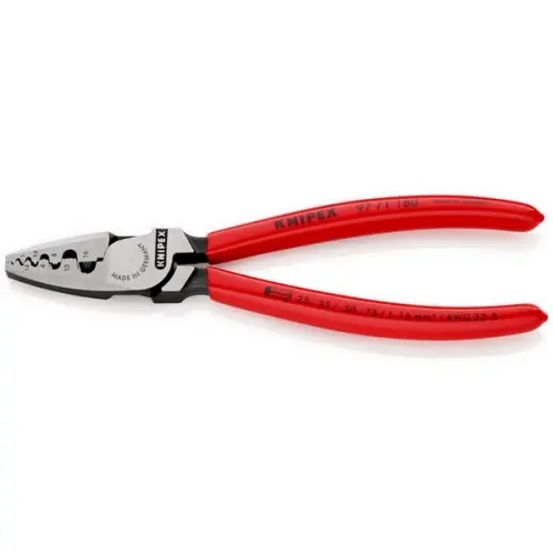Krimpovací kleště na koncové dutinky potaženo plastem 180 mm - 9771180