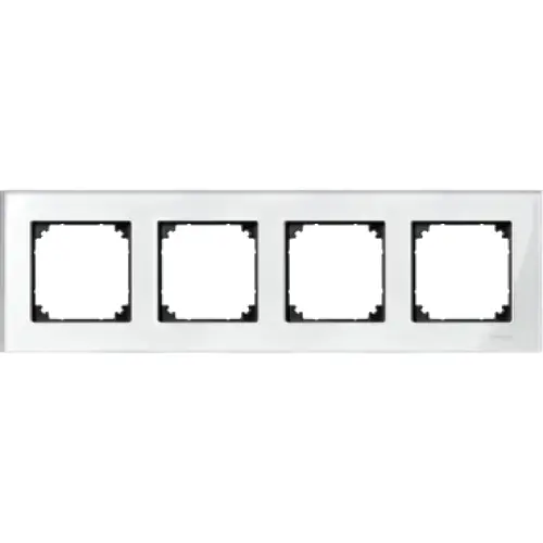 Schneider Electric Merten M-Elegance čtyřrámeček Brilliant white krémová MTN404419