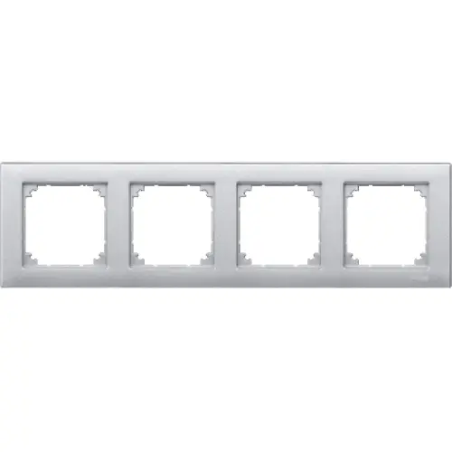 Schneider Electric Merten M-Plan čtyřrámeček Aluminium MTN486460