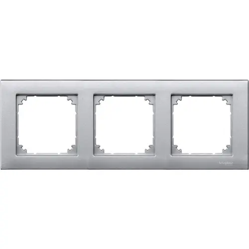 Schneider Electric Merten M-Plan trojrámeček Aluminium MTN486360