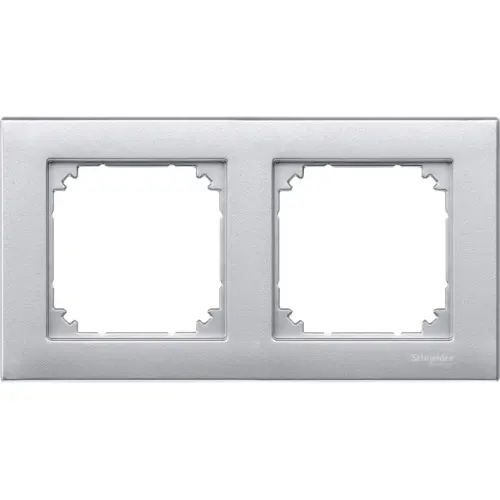 Schneider Electric Merten M-Plan dvojrámeček Aluminium MTN486260