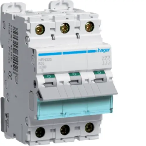 Jistič Hager NBN325 10 kA B 25 A