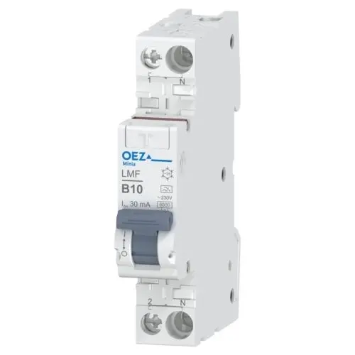 Chránič proudový s jištěním OEZ LMF-10B-1N-030A