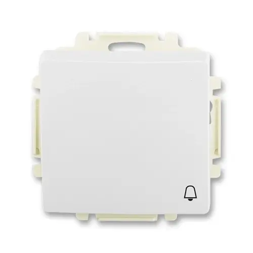 ABB Swing (L) tlačítko č.1/0 jasně bílá 3557G-A80343 B1 symbol zvonku