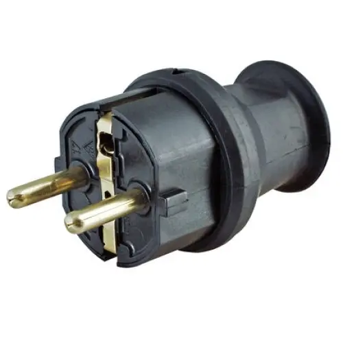 Kopp vidlice 2P+T černá IP44 16A/250V 1797.1600.5