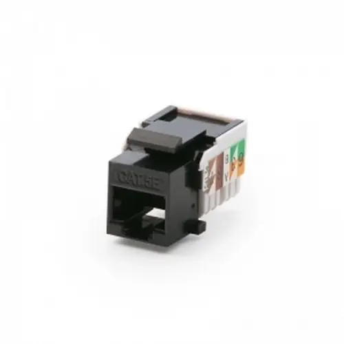 Konektor keystone Keline KEJ-C5E-U-BK RJ45 Cat.5e UTP 1208.10 černá pro šikmé nosné masky