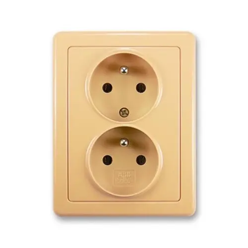 ABB Swing dvojzásuvka béžová 5512G-C02349 D1