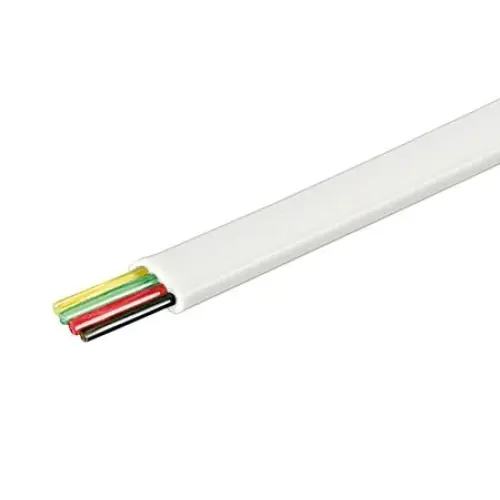 DATACOM Telefonní kabel 4ž. lanko bílý plochý bal.100m