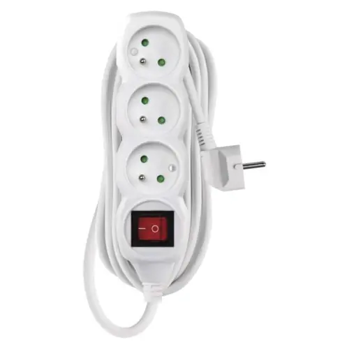 EMOS Prodlužovací kabel s vypínačem 3 zásuvky 5m 1902130500