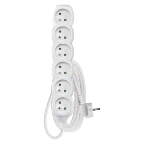 Prodlužovací kabel EMOS 2m/6zásuvek bílá P0612 1902060200