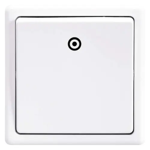 ABB Classic tlačítko č.1/0 jasně bílá 3553-80289 B1