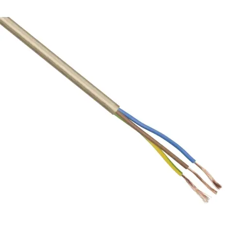 Kabel H03VV-F 3x0,75 trojlinka zlatá (CYLY 3Gx0,75) metráž