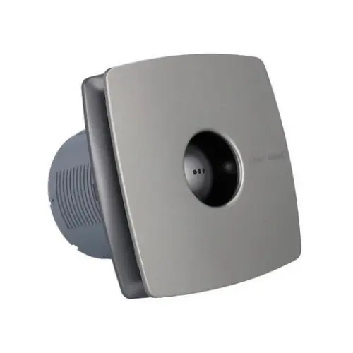 Sapho Cata X-Mart - Koupelnový ventilátor axiální s časovačem X-MART 10T, 15W, potrubí 100 mm, nerez 01041000