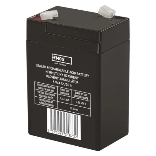 Olověný akumulátor EMOS B9641 6V 4Ah (DHB640)