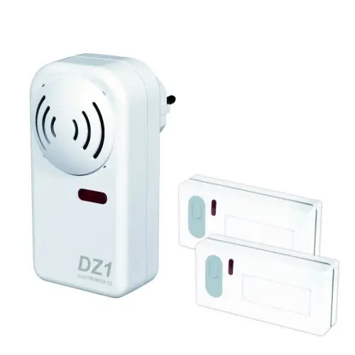Bezdrátový domovní zvonek do zásuvky ELEKTROBOCK DZ1-2 /2x tlačítko/