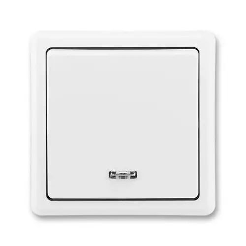 ABB Classic vypínač č.6So jasně bílá 3553-27289 B1 s orienační doutnavkou