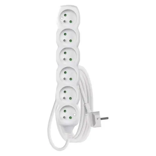 Prodlužovací kabel EMOS 3m/6zásuvek bílá P0613 1902060300