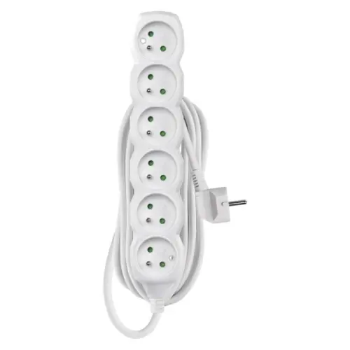 Prodlužovací kabel EMOS P0615 5m/6zásuvek bílá 1902060500