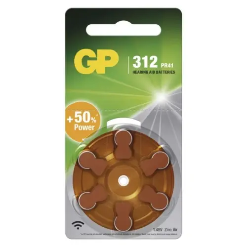 GP Batteries Baterie do naslouchadel GP ZA312 6 ks