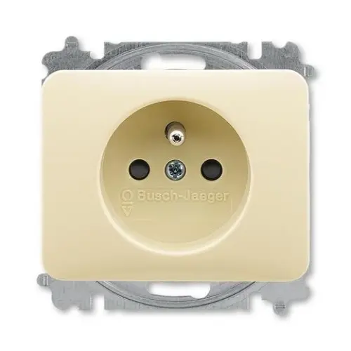 ABB Alpha exclusive zásuvka slonová kost 5519B-A0235722G s clonkami
