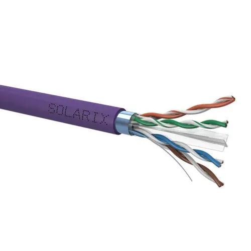 Instalační kabel Solarix CAT6 FTP LSOH Dca-s2,d2,a1 500m/cívka SXKD-6-FTP-LSOH