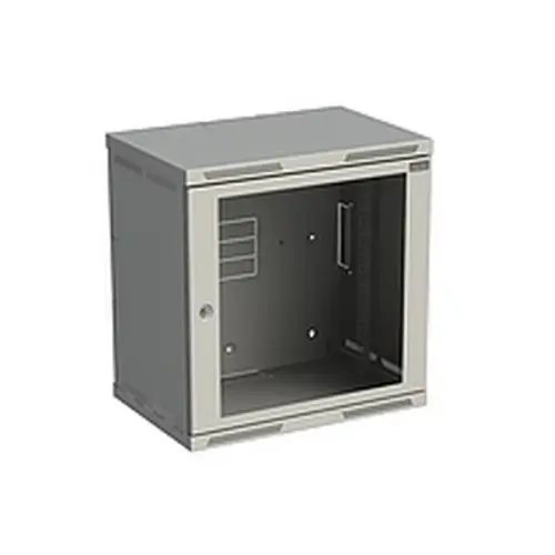 Nástěnný datový rozvaděč 19" výška 12U (621mm) H=400mm Š=600mm šedý Solarix SENSA-12U-64-11-G