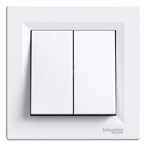Schneider Electric Asfora schodišťový vypínač dvojitý č.6+6 bílý EPH0600121