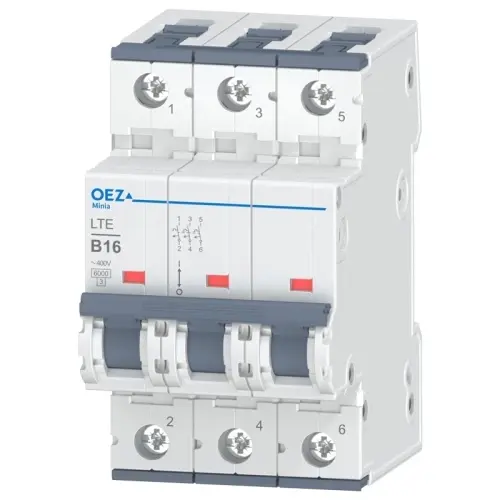 Jistič OEZ LTE-16B-3 6 kA B 16 A