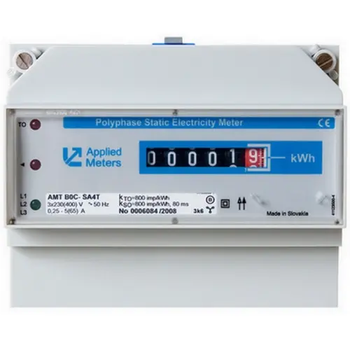 Elektroměr AMT B0C SA4T 5-65 A přímé třífázové měření 0,25 - 65 A úředně ověřený CZ