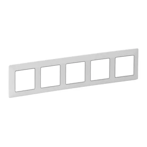 Legrand Valena LIFE pětirámeček bílý s chrom proužkem 754035