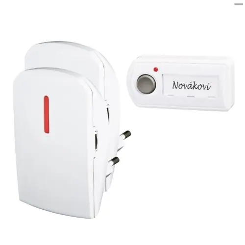 Bezdrátový domovní zvonek do zásuvky ELEKTROBOCK BZ11-21 /dva přijímače/