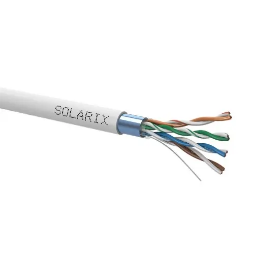 FTP kabel Solarix SXKD-5E-FTP-PVC šedý stíněný metráž