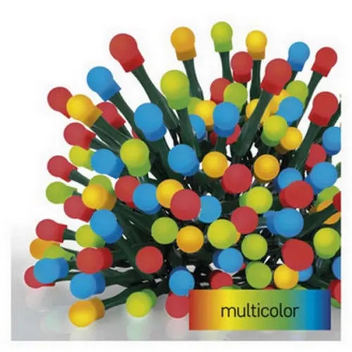 EMOS LED vánoční cherry řetěz – kuličky, 20 m, venkovní i vnitřní, multicolor, časovač D5AM03