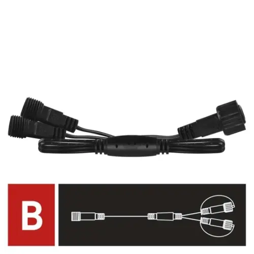 Rozbočovač EMOS Connecting D1ZB03 ZY1445 pro spojovací LED vánoční řetězy