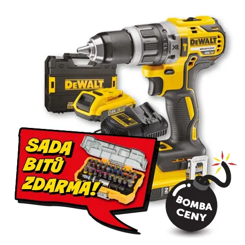 Šroubovák vrtací s příklepem AKU DeWALT DCD796D2