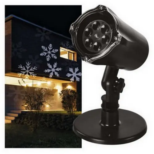 Vánoční osvětlení EMOS DCPC02 ZY1936 LED dekorativní projektor bílé vločky