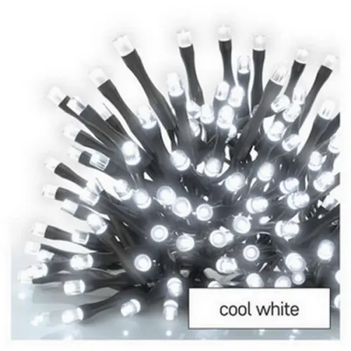 Propojovací vánoční řetěz bez zdroje EMOS Connecting D1AC03 ZY1925 100LED 10m studená bílá