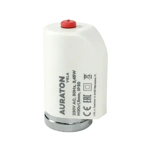 Termoelektrický pohon AURATON Vela TE230 PRO 230V závit M30x1,5mm
