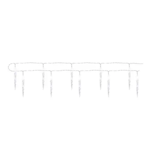 LED vánoční girlanda EMOS DCGC01 ZY2164 10x rampouch 1,35m 2xAA studená bílá